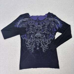 Affliction Darkness Falls Reversible Long Sleeve Thermal Shirt
